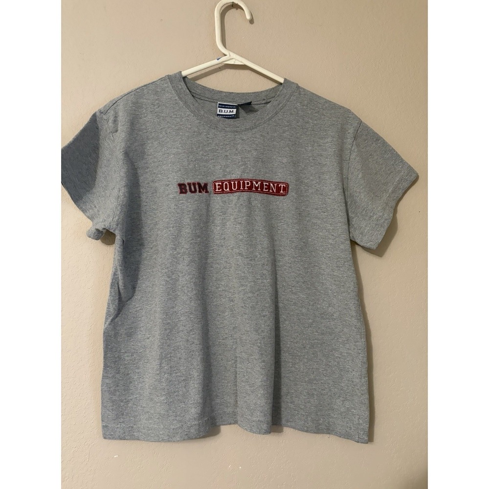 Vintage Bum Equipment Tshirt from The 90's Size S/M With Raised Logo 90% Cotton
